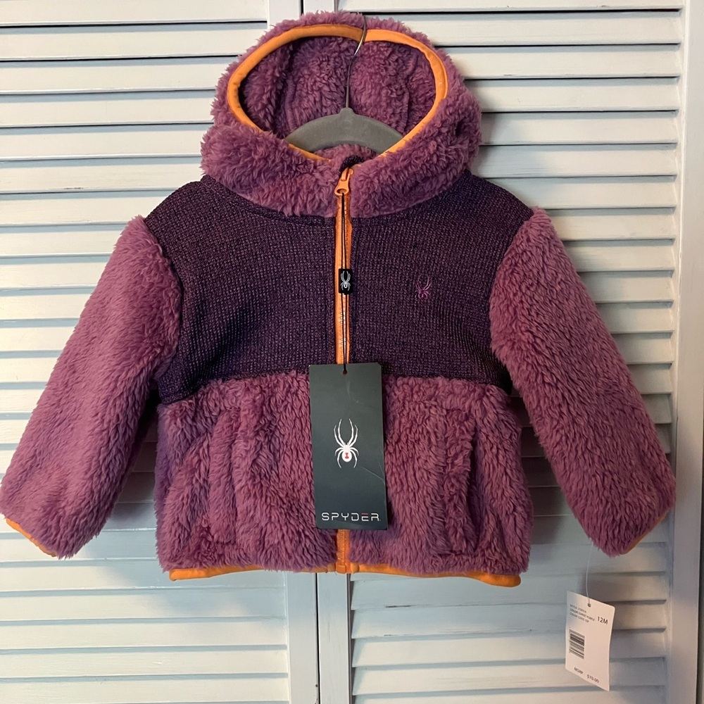 12M Spyder Purple Fleece Jacket - never worn!!